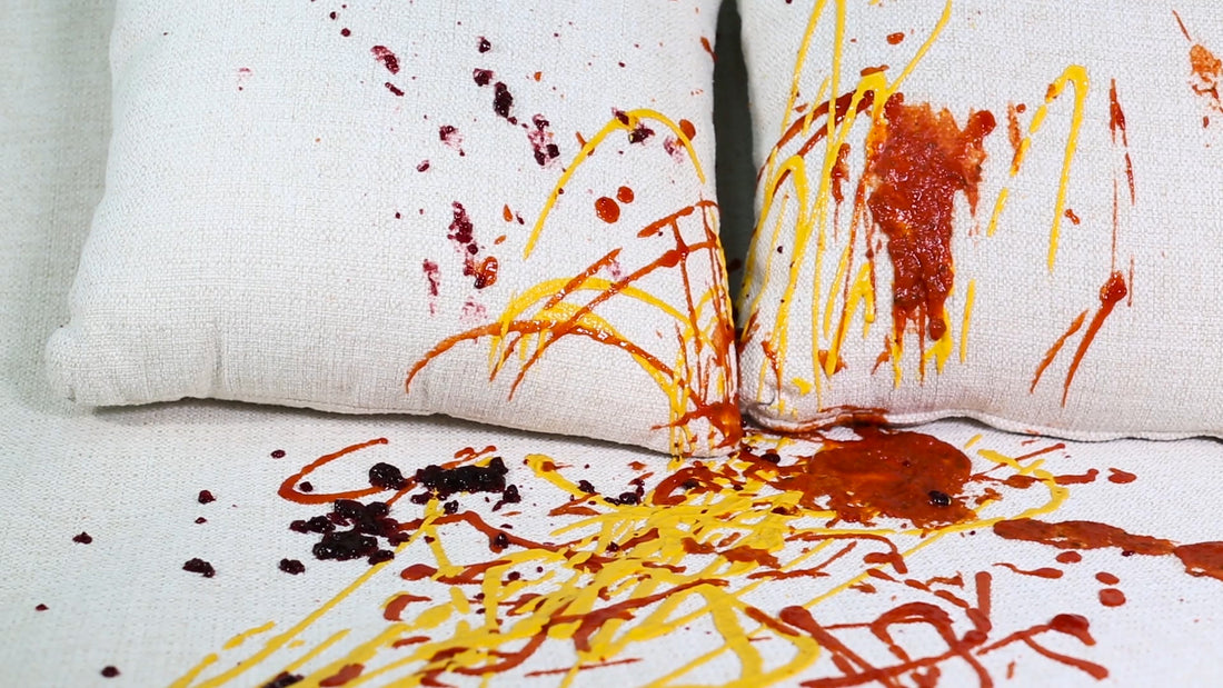 Revolution with Mustard and Ketchup to be cleaned